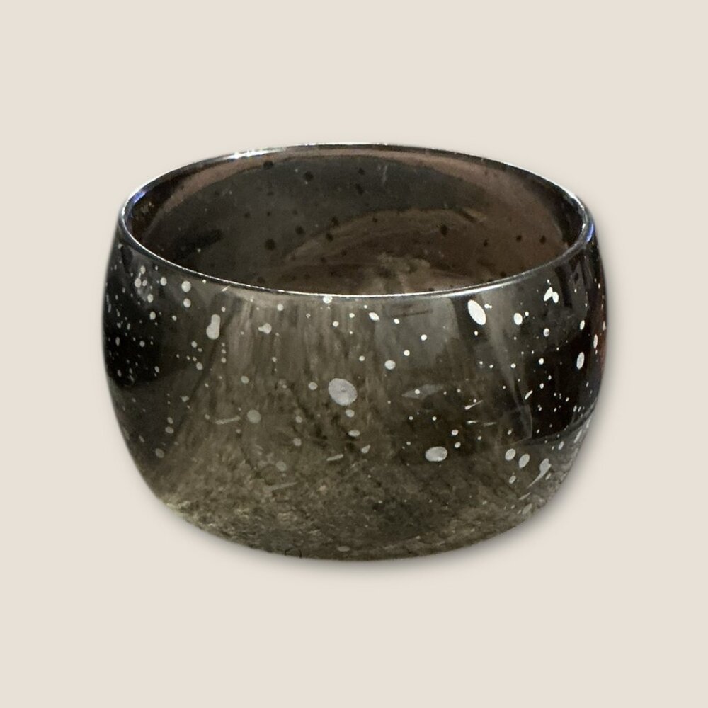 Vintage Starry Night Black & White Splatter Bangle Bracelet